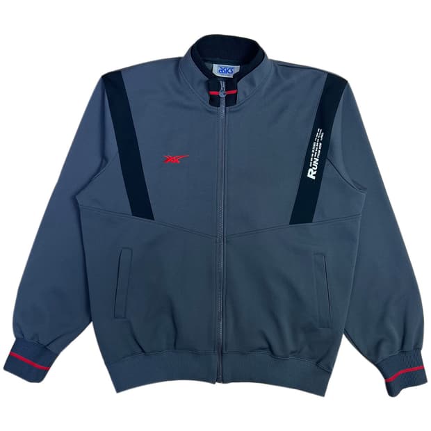 아식스 올드스쿨 재팬판 진그레이 집업 져지