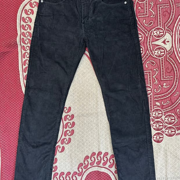 리바이스 502 블랙 코듀로이