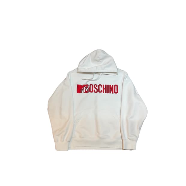 H&M 모스키노 후드티 화이트 L사이즈