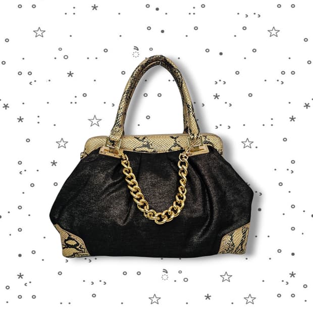 PAT 소가죽 뱀피 숄더백