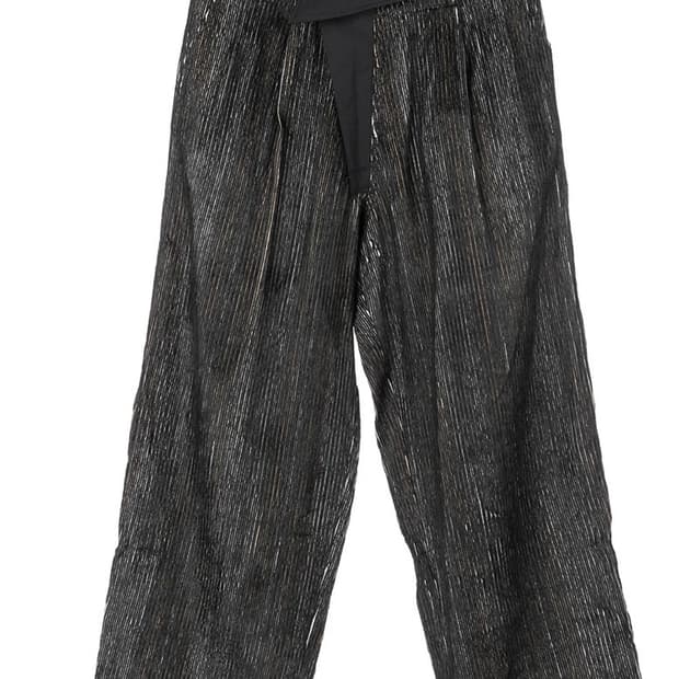 키코코스타디노브 나빈 와이드 트라우저 멜란지 블랙 48