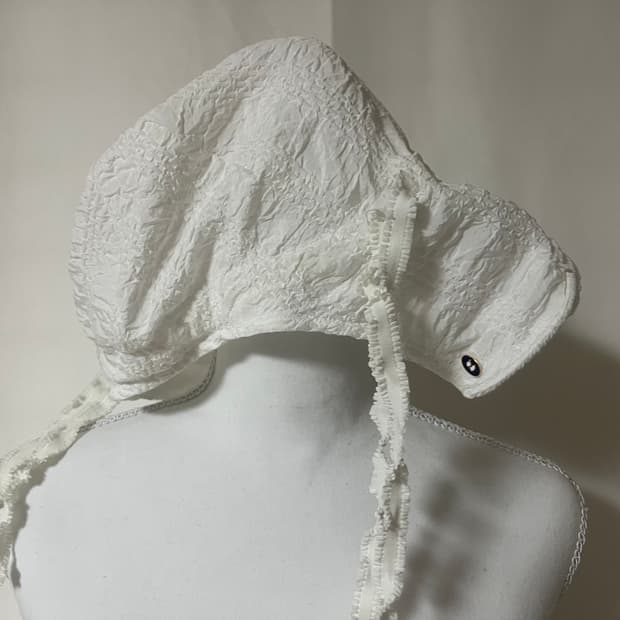 GORRO GORRA pure white bonnet 