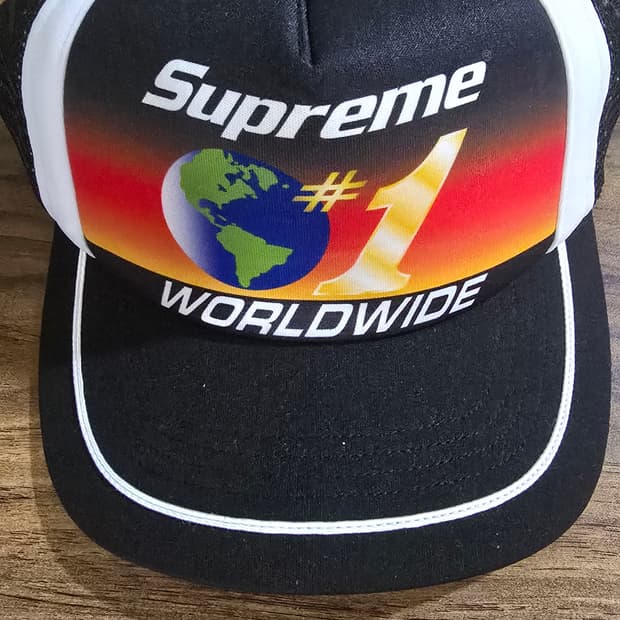 슈프림 월드와이드 메쉬 백 5패널 블랙 20SS