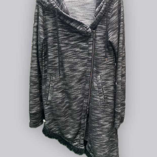 Tornado Mart 2000s Asymmetric Bono Hoodi