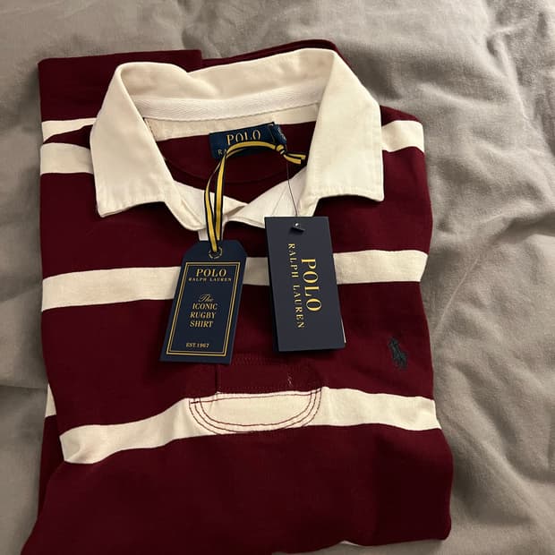 폴로 랄프로렌 럭비티 반팔티 S