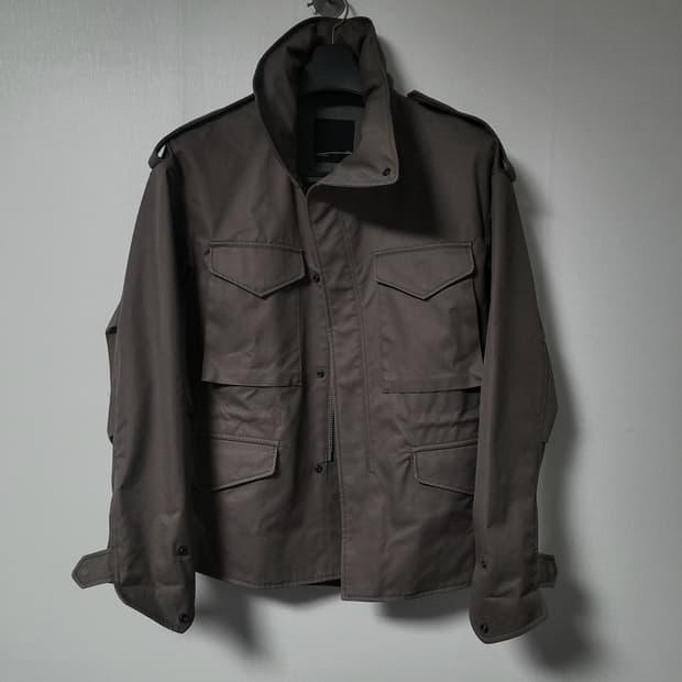 Lad musician 커브 비대칭 m-65 밀리터리 자켓