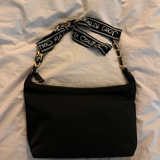 Lanvin 한섬 랑방 콜렉션 블랙 나일론 미니 숄더백