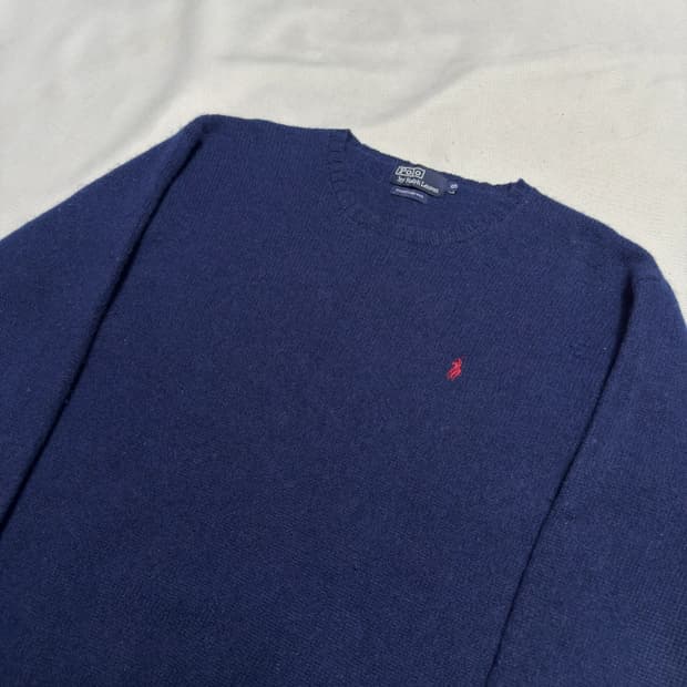 105 폴로랄프로렌 네이비 울 니트