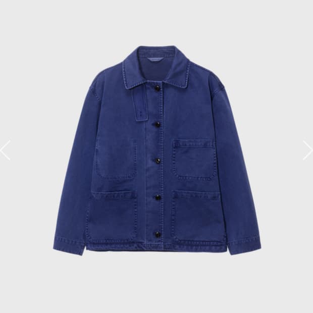 Cotton Dying Work Jacket (Blue)