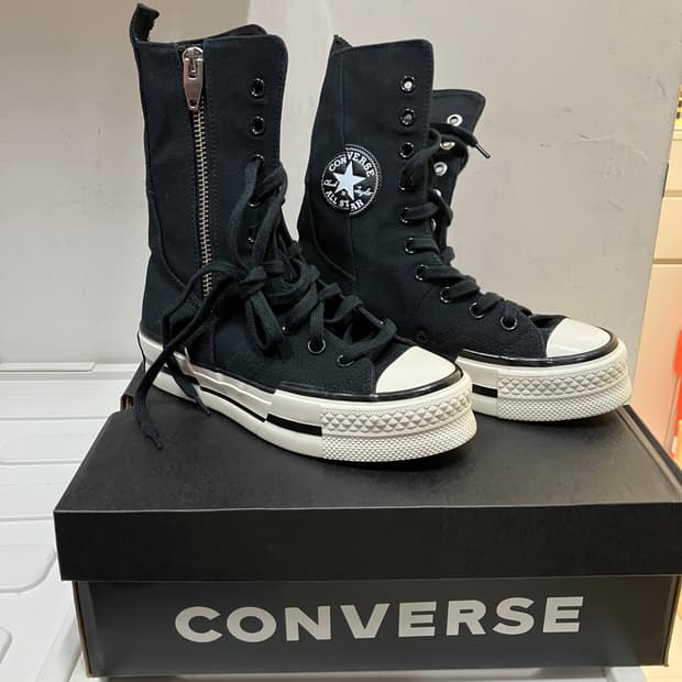 컨버스 척 플러스 엑스하이 블랙 225