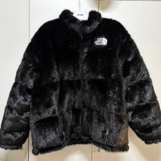 슈프림 노스페이스 퍼눕시 블랙 xl