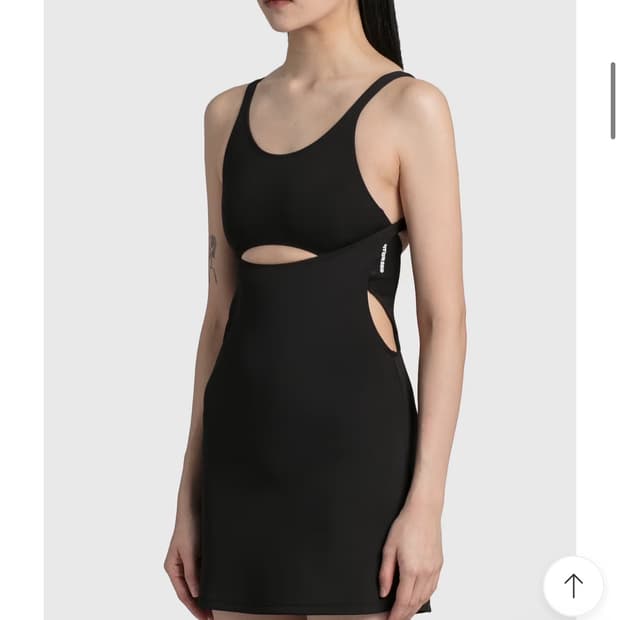 혜인서 폴리에스테르 미니 원피스