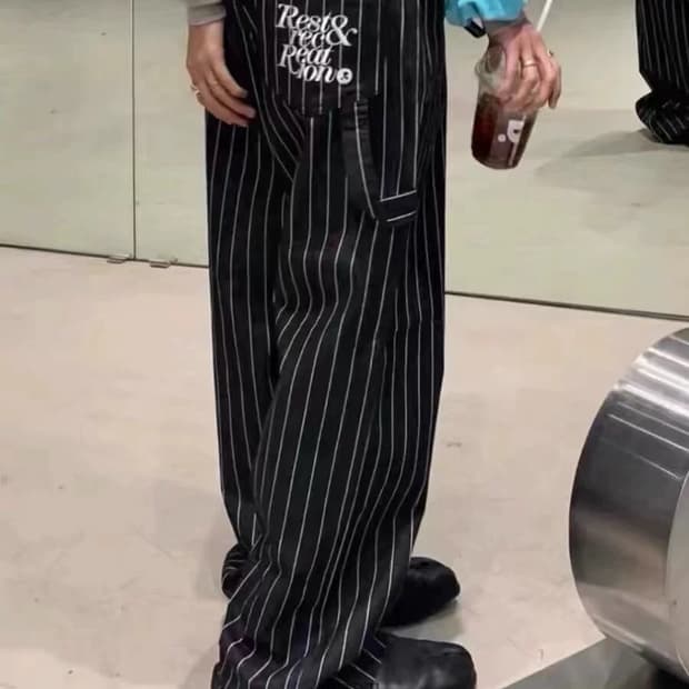 (L) 레스트앤레크레이션 스트라이프 팬츠