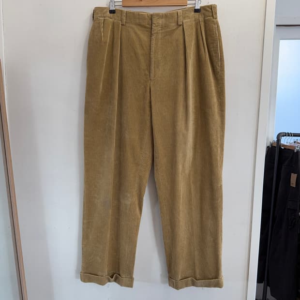 90–00s Polo 폴로 코듀로이 투턱 카브라