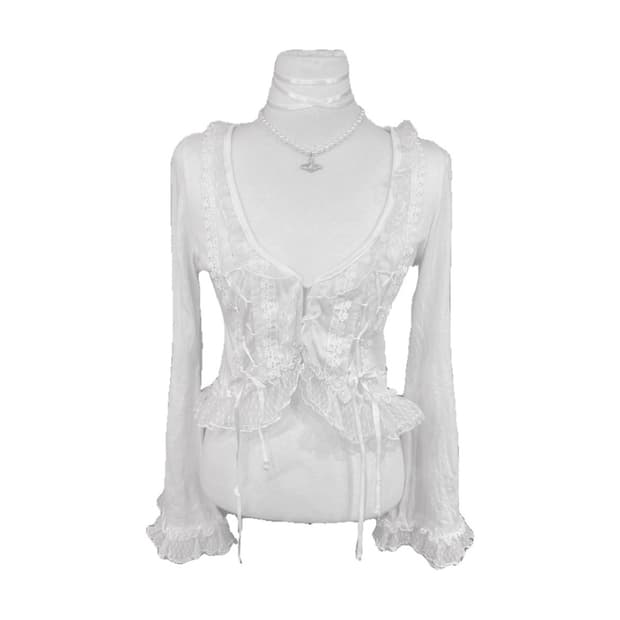 FRILL White Angel Top 