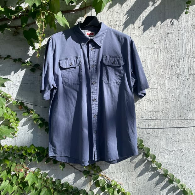 Wrangler work 1/2 shirt (blue)