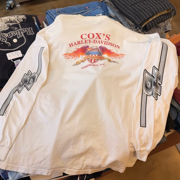 90S 할리 데이비슨 로고 플레임 독수리 XL MADE IN USA