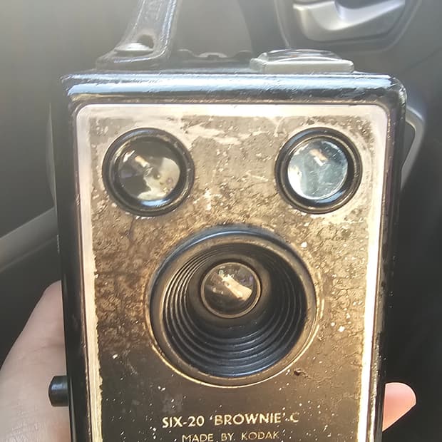 유일매물 희귀 코닥 SIX-20 브라우니 C 빈티지 필름 카메라