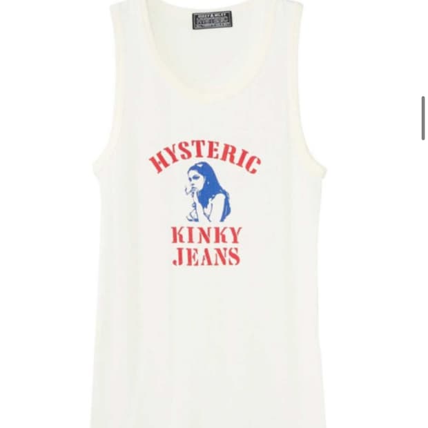 히스테릭글래머 kinky jeans 탱크탑 나시 민소매