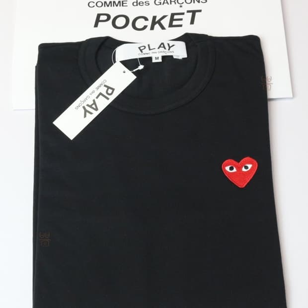 (정품)(새상품)꼼데가르송 레드와펜 블랙와펜 롱슬리브