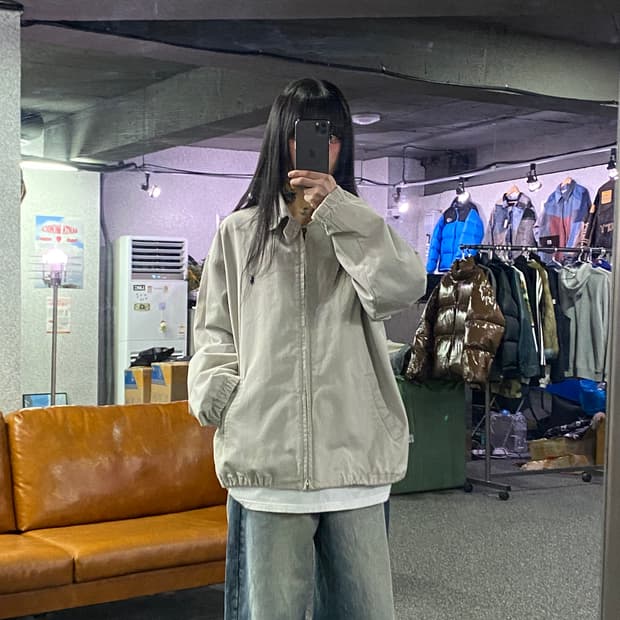 폴로랄프로렌 포니로고 베이지 스윙톱 자켓 B4122