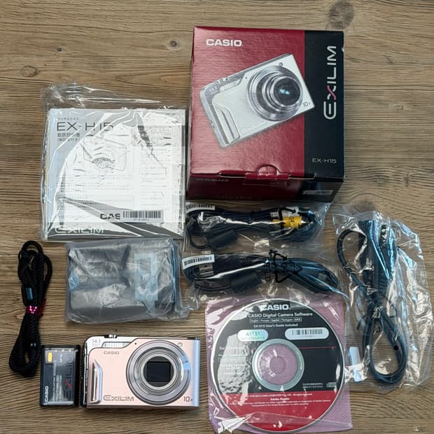 (민트급) 카시오 엑슬림 h15 풀박스 (핑크)