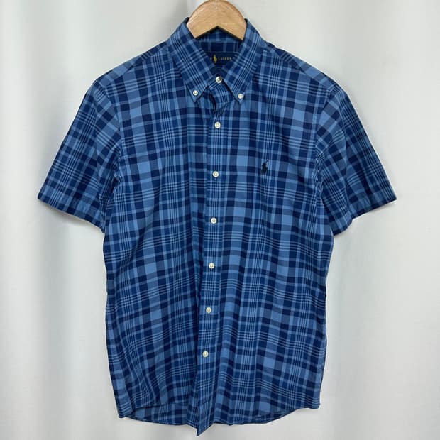 폴로랄프로렌 남자 면100% 체크셔츠 남방 S