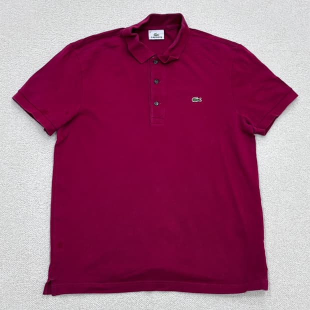5 라코스테 클래식 반팔 카라 티셔츠 0313E