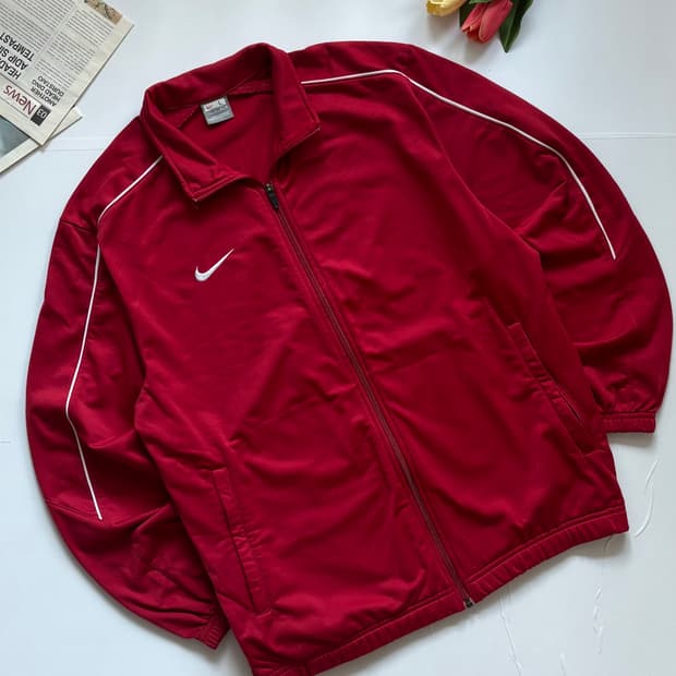 Nike 나이키 레드 오버핏 사이드라인 져지 