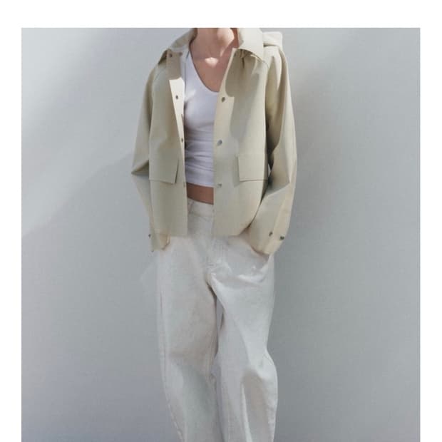 Zara  자라 zw컬렉션 러버라이즈드 점퍼 ZW COLLECTION