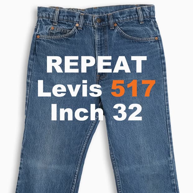 리바이스 517 오렌지탭 진청 80s USA 32인치 OR51734187