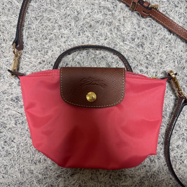 롱샴 미니백 핑크