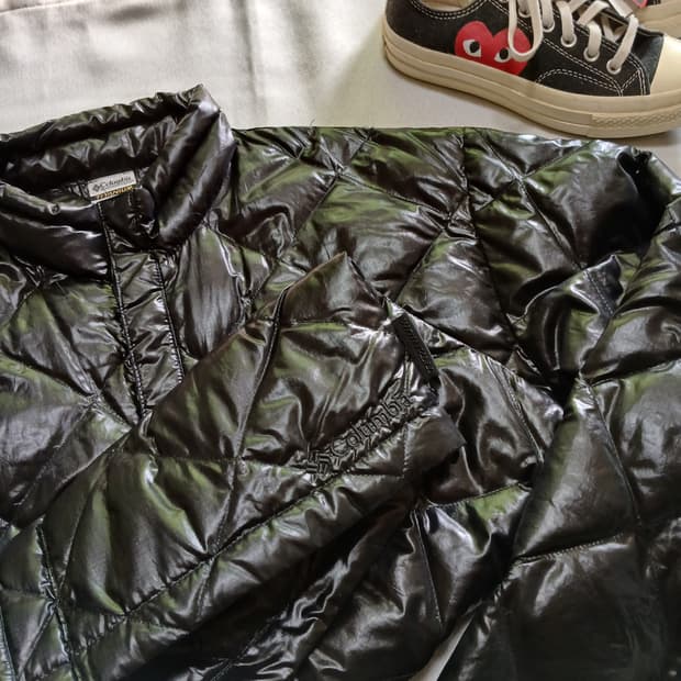 Columbia 컬럼비아 구스다운 퀄팅 단추 자켓 패딩