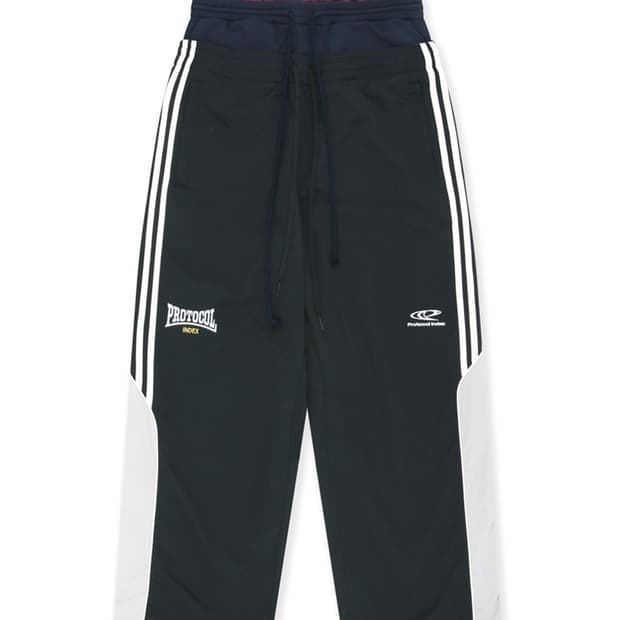 프로토콜인덱스 3 LAYERED TRACK PANTS 블랙 3사이즈
