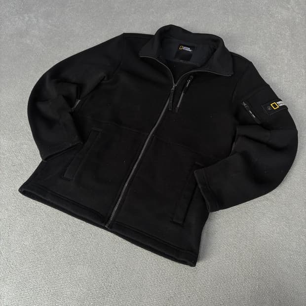 내셔널지오그래픽 검정색 집업 L