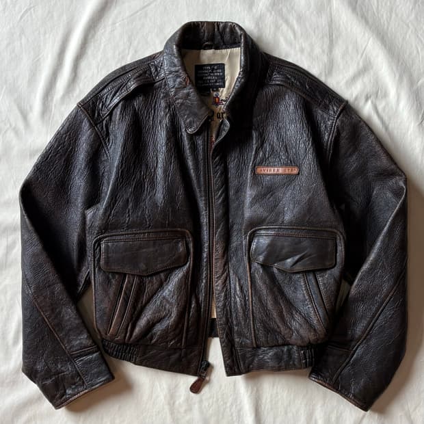 [105-107] 90s USA AVIREX A-2 Jacket