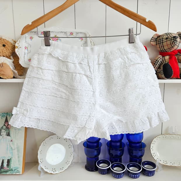 레이스 큐롯팬츠