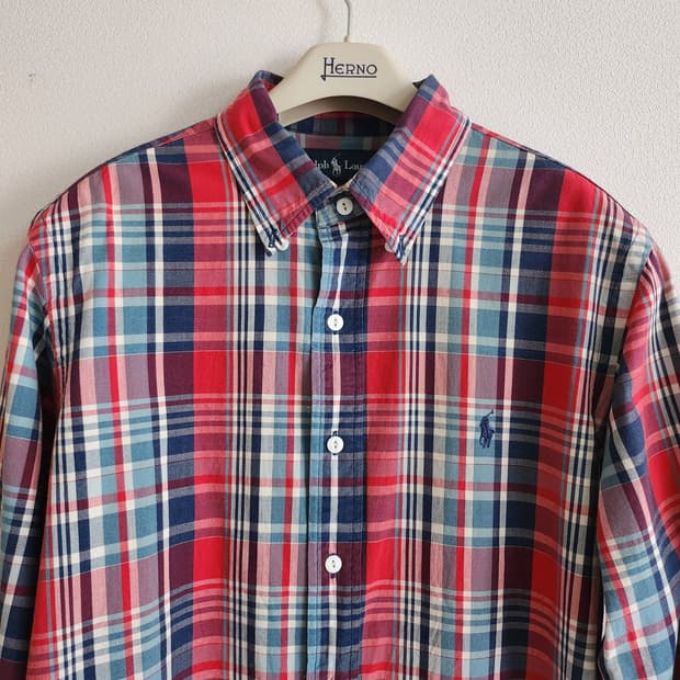 폴로랄프로렌 체크셔츠 (L