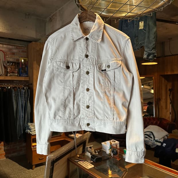 60s USA LEE 100-J 빈티지 리 화이트 웨스터너 자켓