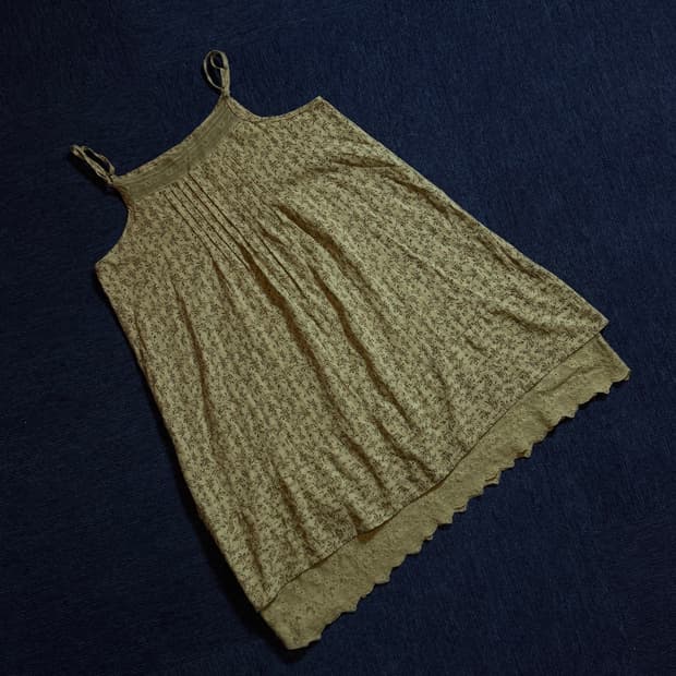 모리걸 플라워 패턴 나시 원피스