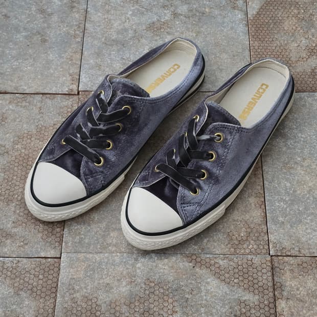 (245)컨버스 올스타 벨벳 뮬 차콜