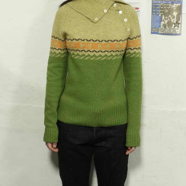 빈티지 하이넥 니트 