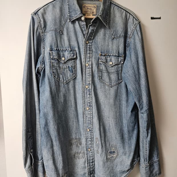 폴로 웨스턴 데님셔츠