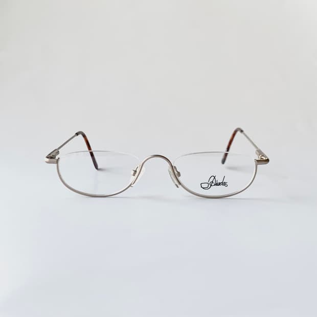 746 데드스탁 언더림 역반무테 라운드 유니크 골드 호피 빈티지안경