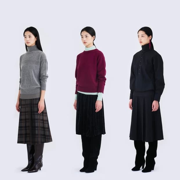 RACCOON TURTLENECK KNIT (GREY)