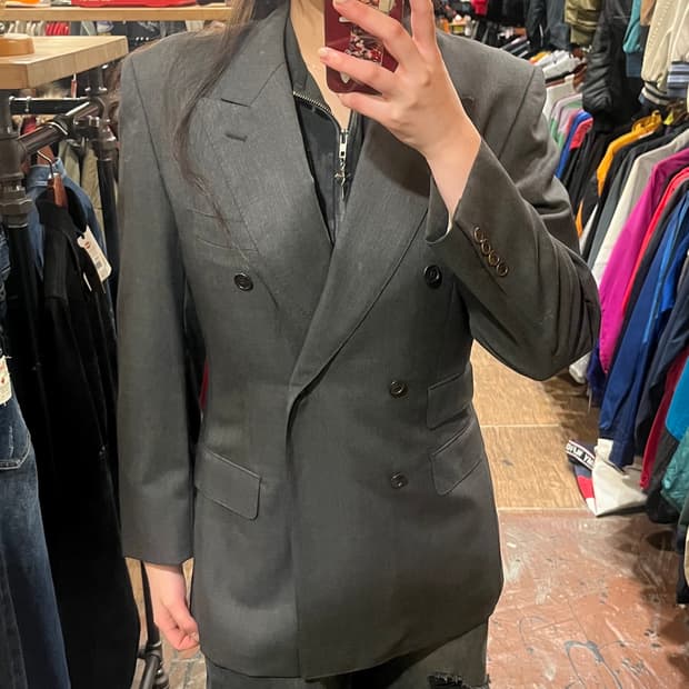 [HI] 빈티지 블레이져 자켓 블랙