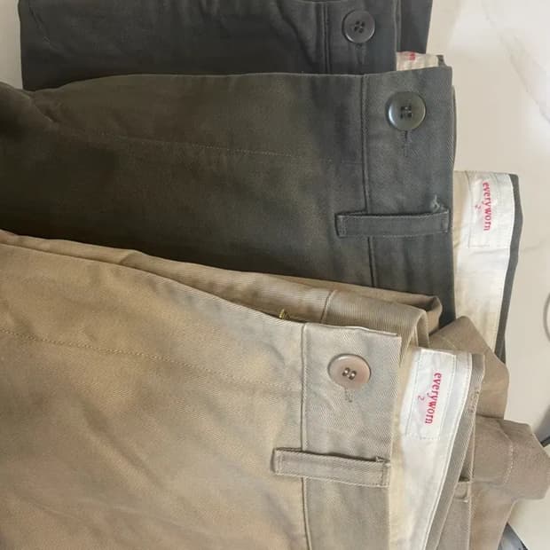 [2] 에브리원 빈티지 코튼 드릴 치노(차콜, 올리브, 베이지)