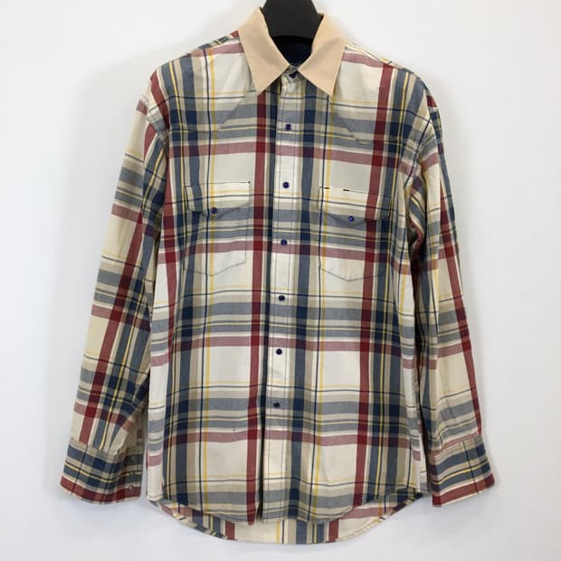 랭글러 USA 90s 웨스턴 체크셔츠 L 오버 