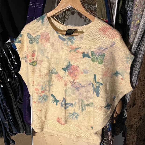 scolar 스콜라 나비 반팔니트 (착샷O)