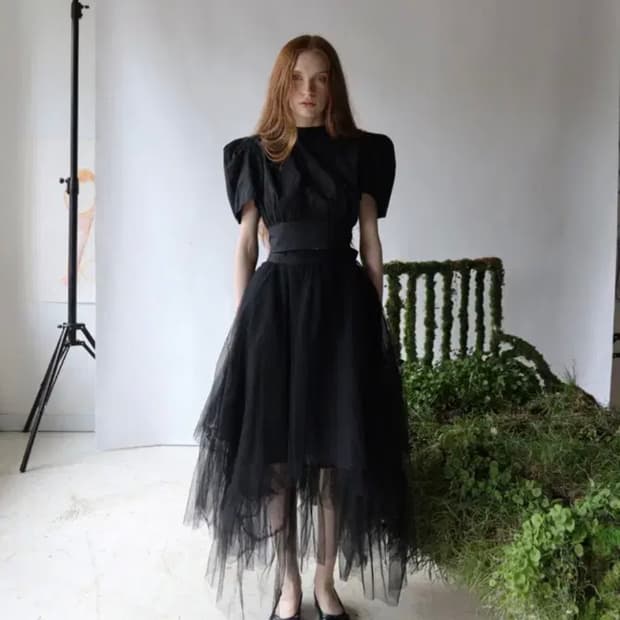 르콩 오간자 샤 스커트